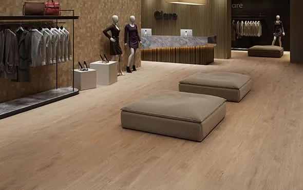 Ambiente com piso laminado