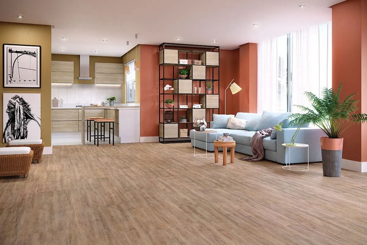 Ambiente — piso laminado Carvalho Ouro