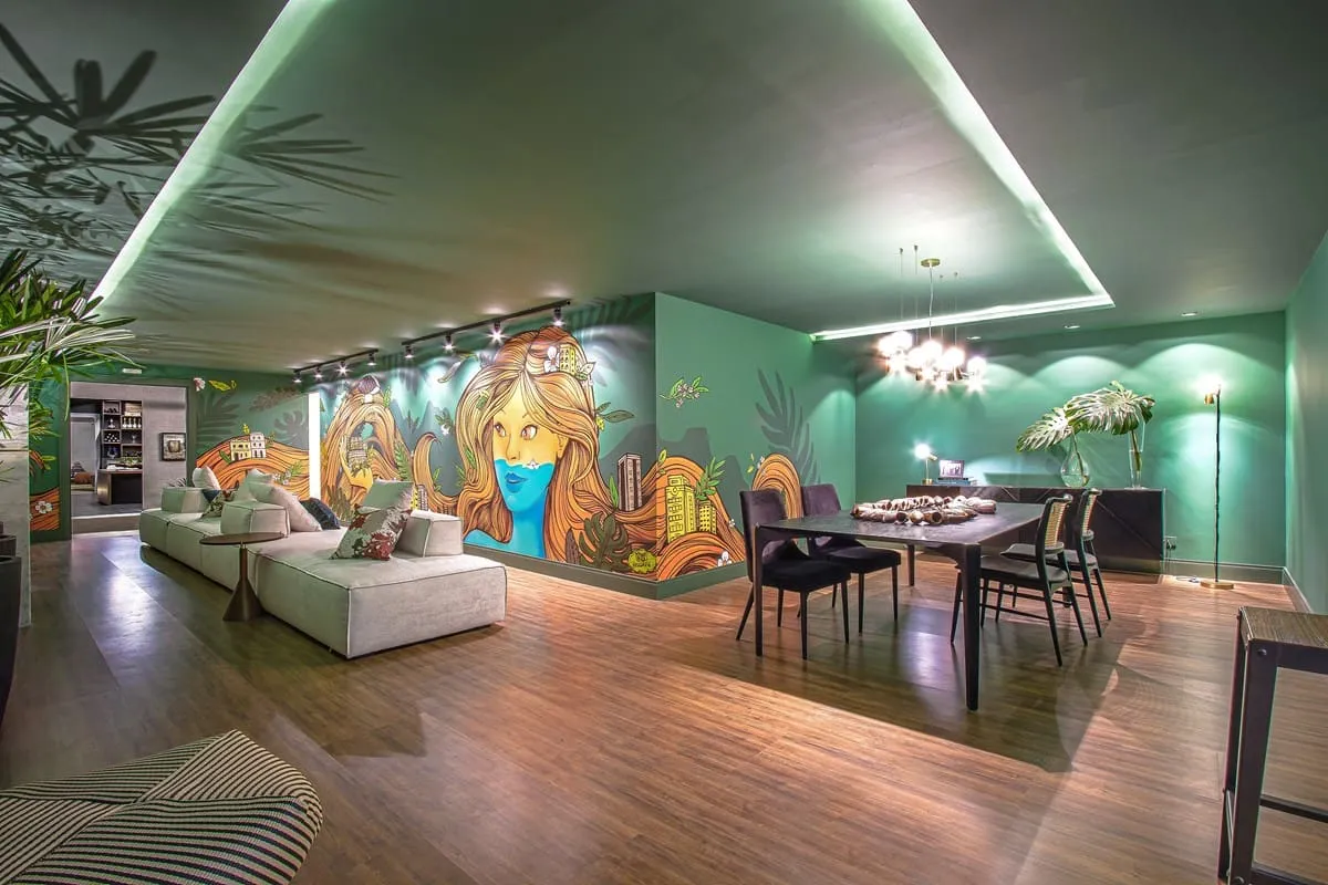 Ambiente — piso laminado Carvalho Ouro