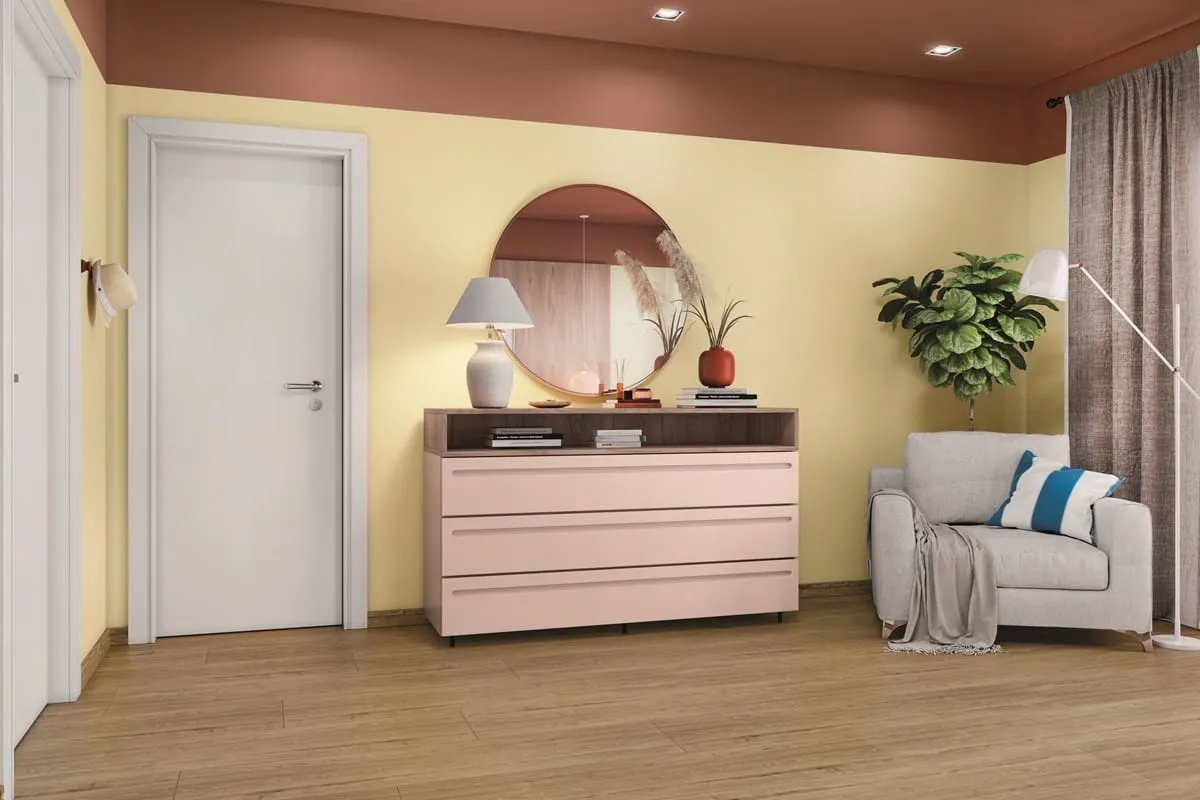 Ambiente — piso laminado Freijó Âmbar