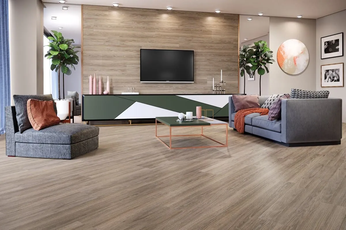 Ambiente — piso laminado Carvalho Canela