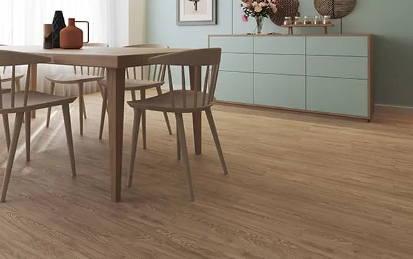 Ambiente com piso vinílico